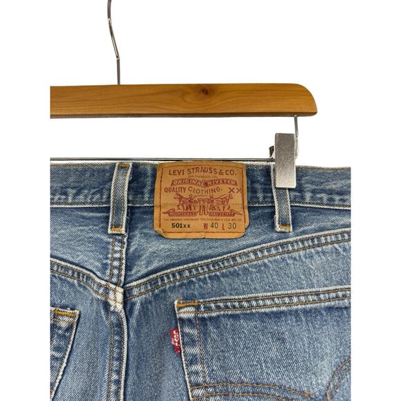 Levi’s The Vintage Twin Upcycled Jeans 501 Fit Size 40 Or Womens 12/14 - Picture 6 of 11